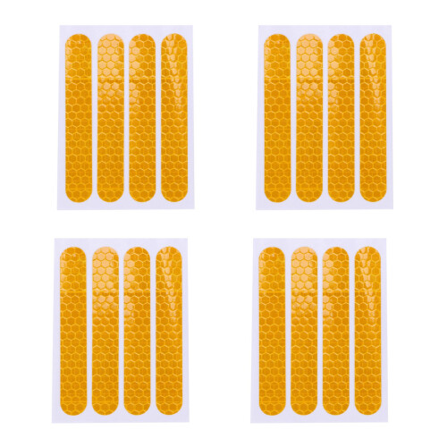 Front Rear Wheel Cover Protective Shell Reflective Sticker for  Max G30 Scooter Accessories 16PCS, Yellow