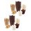 400Pcs Tulip Cupcake Baking Cups, Muffin Baking Liners Holders, Rustic Cupcake Wrapper, Brown, White and Nature Color 1