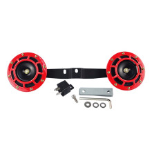 2pcs 12v 115DB Super Loud Compact Electric Blast Tone Air Horn Kit with Horn Bracket for WRX/STI 2002-2007