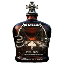 Metallica 45th Edition Whiskey Decanter Glass Bottle Ornament Souvenir Band Lover Gift