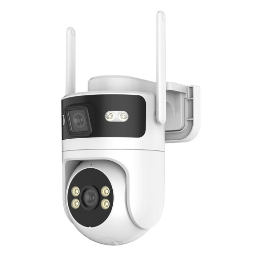 TUYA 6MP Security Camera 3MP+3MP 2 in 1  Camera WIFI AI Detection Color Night Vision Two-Way Intercom CCTV US PLUG