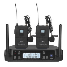Wireless Microphone for GLXD4 UHF 510-690MHz Professional Lavalier Mic for Karaoke Show Meeting Studio Recording US Plug