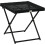 Folding Square Rattan Garden Table Black 1