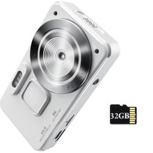 Digital Camera Autofocus 4K 20MP CCD Camera with 32GB Card 18X Zoom Anti-Shake Compact Video Camera for Student Kids