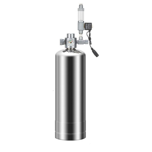 CO2 Generator Insertion Electromagnetic Valve Bubble Gauge Fish Tank  Material Reaction CO2 Generator Set 2L EU Plug