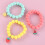 3 Peças Pulseiras Com Pingente De Frutas E Contas Para Crianças 7