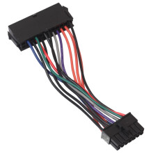 15cm Voedingskabel Snoer 18AWG Draad ATX 24-Pins Naar 14-Pins Adapterkabel voor Q77 B75 A75 Q75 Moederbord