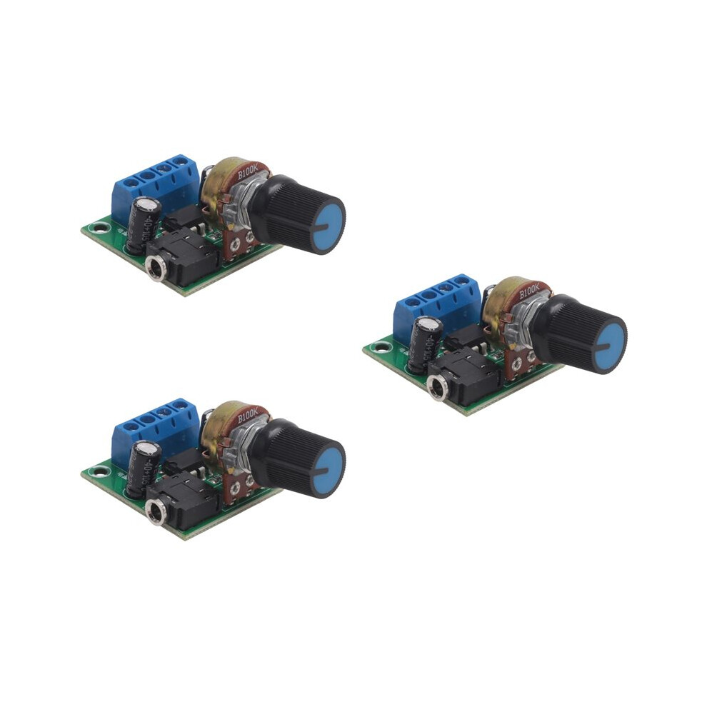 3X Lm386 Super Amplifier Board, 3V-12V, 0.5W-10W Speaker Low Noise Power Consumption, For Speaker Audio System Diy 6033965499323