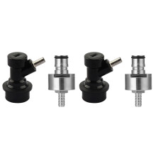 2X Bierbrouwen Carbonatatie Cap met 5/16 Inch Barb Lock Disconnect Set, Fit Cola Soda Beer Meeste Drank PET-Flessen