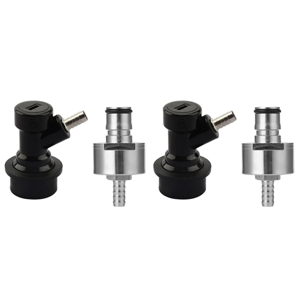 2X Beer Brewing Carbonation Cap With 5/16Inch Barb Lock Disconnect Set,Fit Cola Soda Beer Most Of Drink Pet Bottles 6031982863080