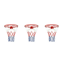 3X Canestro da Basket Fissato Al Muro da 32 cm Rete con Bordo Appeso Un Canestro da Basket con Bordo Un Parete per Palline da Basket con