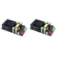2X HIFI IRS2092 1000W Mono Channel Digital Class D Stage Subwoofer Power Amplifier Board with Speaker Protect Relay-B