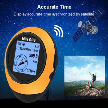 High-Precision Satellite Handheld GPS Coordinates Compass Altitude Locator Navigator Outdoor Sports Hiking Tracking B
