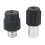 2Pcs AC Charging Port Service Hi/Low  Valves with Black Caps for 1