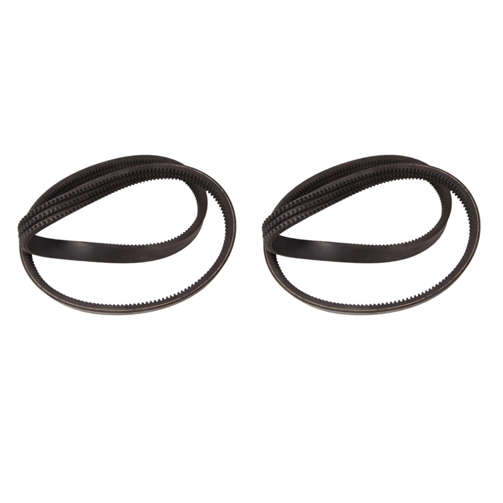 2X Drive Belt 7146391 Fit For Skid Steer Loader S510 S530 S550 S570 S590 T550 T590 Black 4711414560511