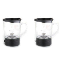 2X Portable Milk Frother Milk Cappuccino Frother Milk Blender Milk Shake Blender Battery Milk Frother Cup Electric