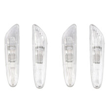 2X Clear Side Lights Indicator Turn Signal Lights for 5-Series E60 E61 04-09 63137165741 63137165742