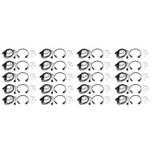 20X Throat Microphone Vibration Headset Earpiece for Two Way Radio Uv-5R Uv-82 Uv-B6 Bf-888S