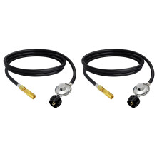 2X 5Fuß Propan Adapter Schlauch und Atemregler Ersatz Kit für Ausflug Grills,QCC1 Niederdruck Propan Adapter