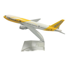 (580)JASON TUTU 16cm Singapore Scoot Flyscoot B777 Plane Airplane Model Aircraft Model Diecast Metal