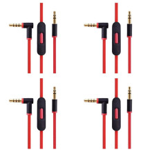 4X Replacement Audio Cable for By Dr Dre Headphones with in Mic for Studio/Executive/Mixr/Solo/Wireless/Pro