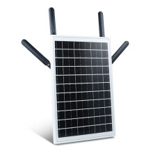12W 18000mAh Solar Powered 4G LTE WiFi Router with SIM Card Slot Outdoor Wireless Router Waterproof 4G LTE Modem Router