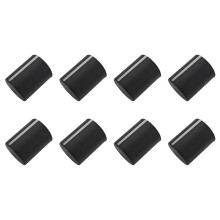 8X Cravate Noire Cravate Stockage Coffre Cadeau Boite Cylindre Forme