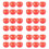 Decorative Artificial  Plastic Fruits Imitation Home Decor 36Pcs Red 2