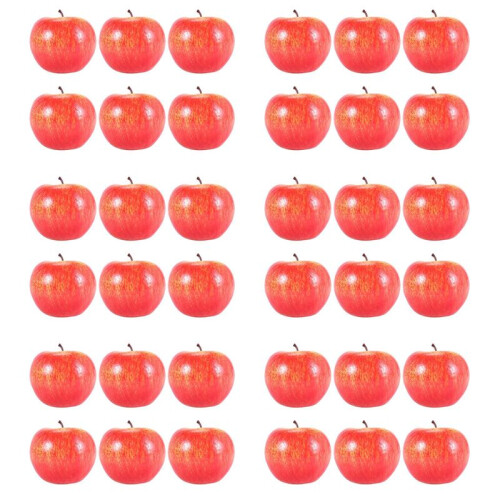 Decorative Artificial  Plastic Fruits Imitation Home Decor 36Pcs Red