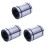 3X LM20UU 20mm Inside Dia Linear Motion  Bush Bearing Bushing Silver 1