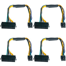 4X 24 Pin to 8 Pin ATX PSU Power Adapter Cable for Optiplex 3020 7020 9020 Precision T1700 12-Inch(30cm)