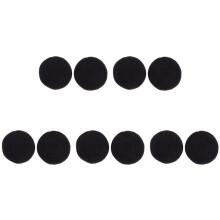 Foam Pad Ear Pad Cover for Headphone (Black, 50mm, Packet of 10 Pcs)