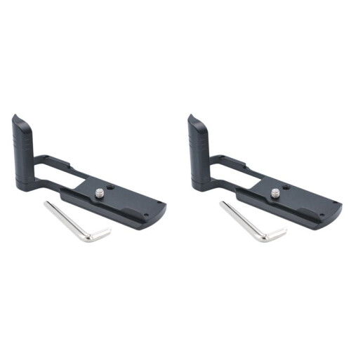 2X Camera L Bracket,Quick Release Plate for  GX9/GX85/GX7II Grip Base Vertical Quick Release L Plate Black