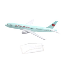 (091)JASON TUTU 16cm Canada Boeing 777 Aircraft Model Planel Airplane Diecast Metal 1/400 Scale Planes