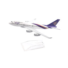 (108)JASON TUTU 16cm Thai Airways Boeing 747 Airplane Model Planel Airplane Diecast Metal 1/400 Scale