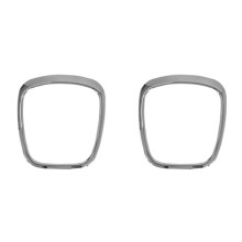 2X Bil Krom Ratt Kåpa Emblem Märke Ram Paljett Centrering Dekal för A3 A4 B6 B7 B8 A5 A6 C6 Q7 Q5