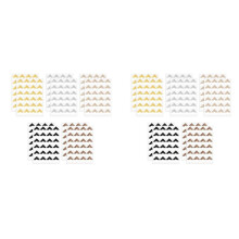 480 Pieces Photo Corners for Scrapbooking, Gold Photo Corner Stickers, Self-Adhesive Photo Mounting Corners,Multicolor