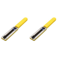2X Professioneller Gehäuseöffner mit Uhrenrückseite, Edelstahl, Gelb, Passend für Gewöhnliche Uhren und für -Uhren, 60 mm, Im Lieferumfang