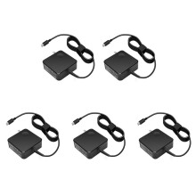 5X Suitable for Square Notebook Portable Power Adapter 65W Type-C Port Pd Fast Charge Computer Charger US Plug