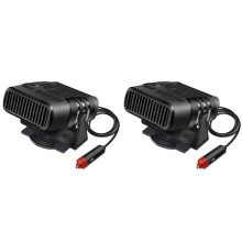 2X 4 in 1 12V 120W Car Heater Electric Cooling Heating Fan Electric Dryer Windshield Defogging Demister Defroster