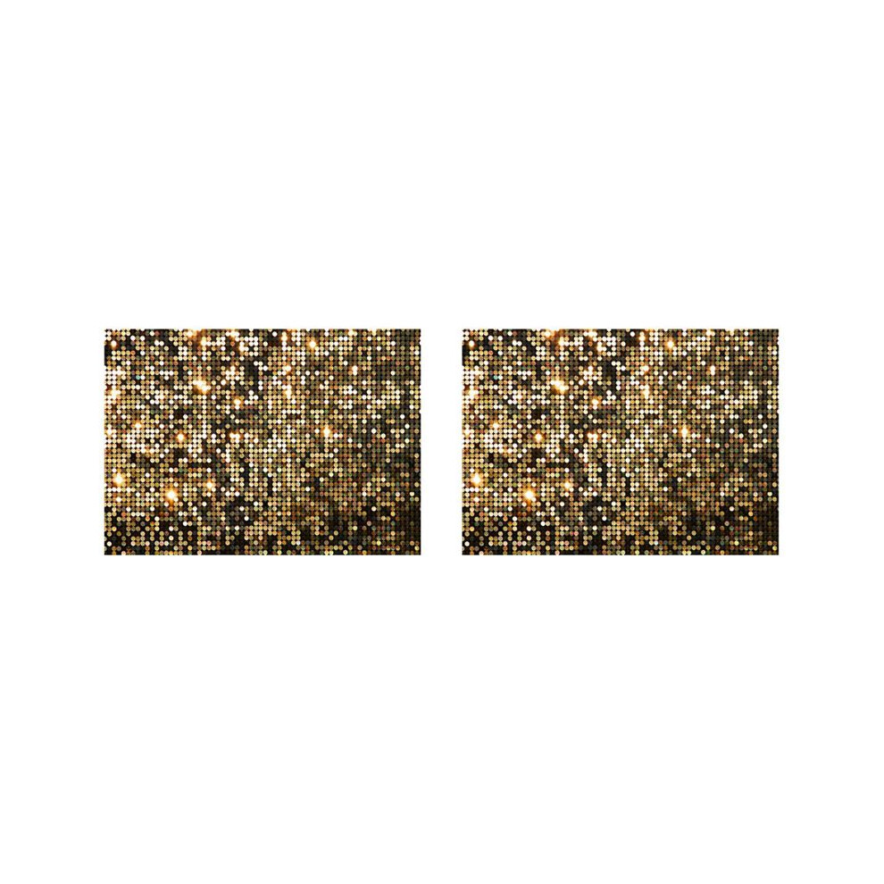 2Pcs 210X150cm Glitter Decorative Photography Backdrops Children's Shower Birthday Party Banner Photography Fabrics Gold 6031805609345