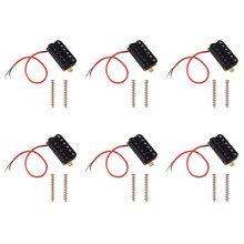 6X Electric Guitar Humbucker Pickups Bridge Alnico V Pickup Black