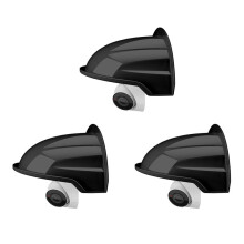 3X Protective Cover Shield Wall Waterproof Rainproof Cover Outdoor Camera Protection Box Security Camera Outer Cover-A
