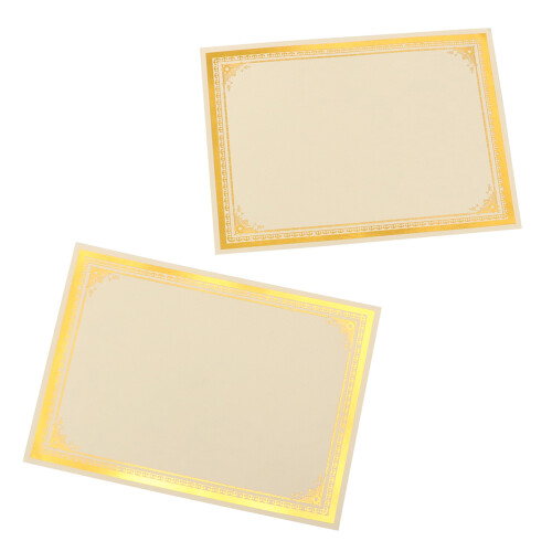 8 folhas papel certificado diploma branco a4 formatura 1
