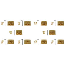 10X 3 String Guitar String Bridge Bridge Pull String Hard Tail Guitar Bridge Tail 3 String Guitar Replacement Gold