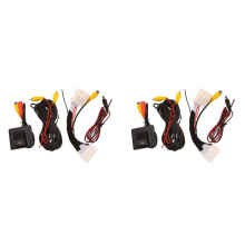 2X Backkamera Backup Backup Parkeringskamera Omvandlingskabel 28-Stifts Adaptersats för 2 Sedan Demio DJ 2015-2020