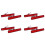 8Pcs Car Rear Bumper Reflector Brake Light LED Taillight for  T5 Transporter/ Caravelle / Multivan 2003-2011 2