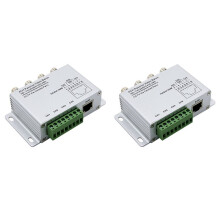 2X 4CH Passiver Video Balun für TVI CVI AHD Kameras CCTV ÜBer Twisted Pairs UTP Video Balun 4CH Transceiver BNC zu UTP RJ45