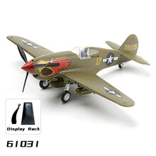 (61031)1/48 P-40 Fighter Glue Free Assembly Puzzle Model Plane Toy
