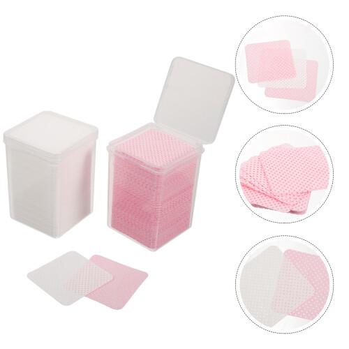 2 Caixas De Lenços Para Cola De Cílios E Removedores De Esmalte 2